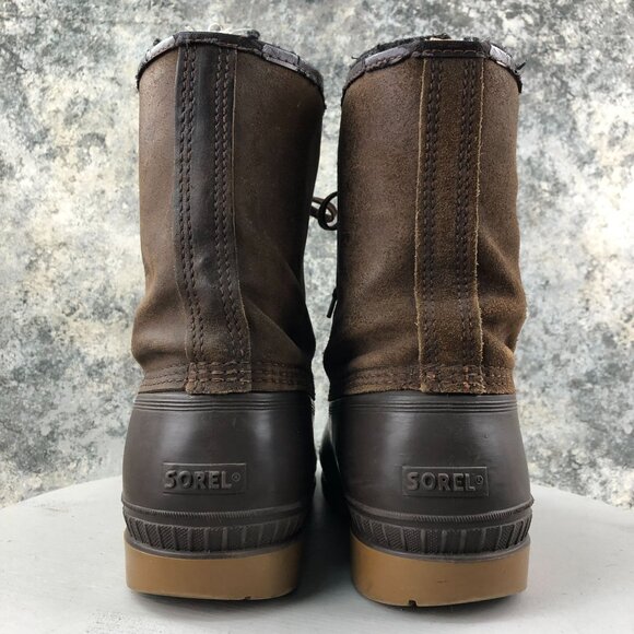 Sorel Men\'s Size 11 Kaufman Canada Ice Pac Wool Lined Lace-Up Winter Boots FAIR main image 14